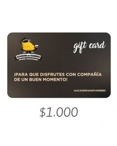 Academia de Fiambres - Gift Card Virtual $1000