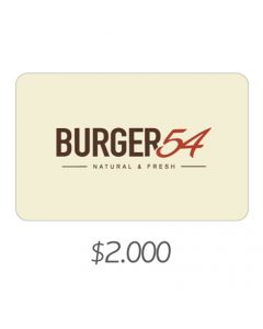 Burger 54 - Gift Card Virtual $2000