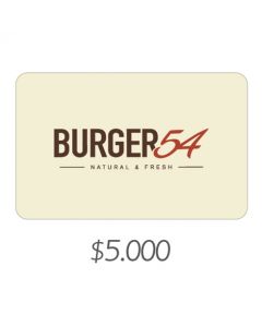 Burger 54 - Gift Card Virtual $5000