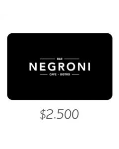 Negroni - Gift Card Virtual $2500