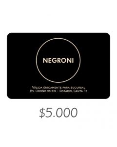 Negroni - Gift Card Virtual $5000