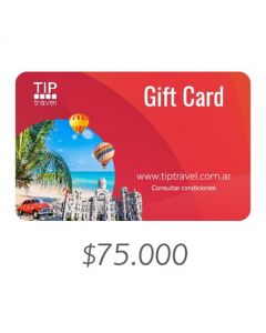 TIP TRAVEL - Gift Card Virtual $75000
