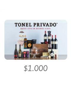 Tonel Privado - Gift Card Virtual$1000