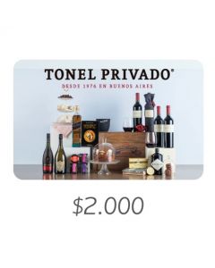 Tonel Privado - Gift Card Virtual $2000