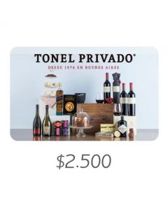 Tonel Privado - Gift Card Virtual $2500